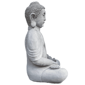 Buddha sitzend groß 92KG | 83x53x40cm | grau